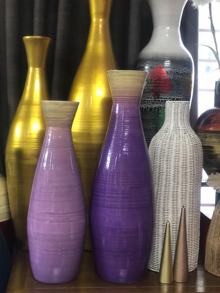 Bộ bình tre handmade – Món quà mang đậm dấu ấn  nghệ thuật Việt